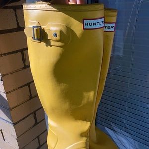 Hunter Yellow Rain Boots
